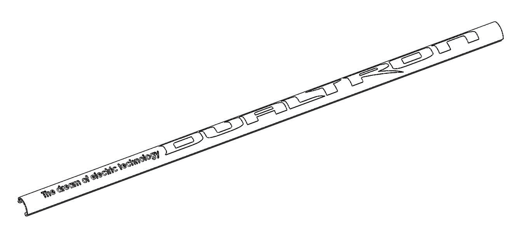 Light Cover Body side (Cubierta LED de tplataforma) for PCB  Dualtron Mini (unit)