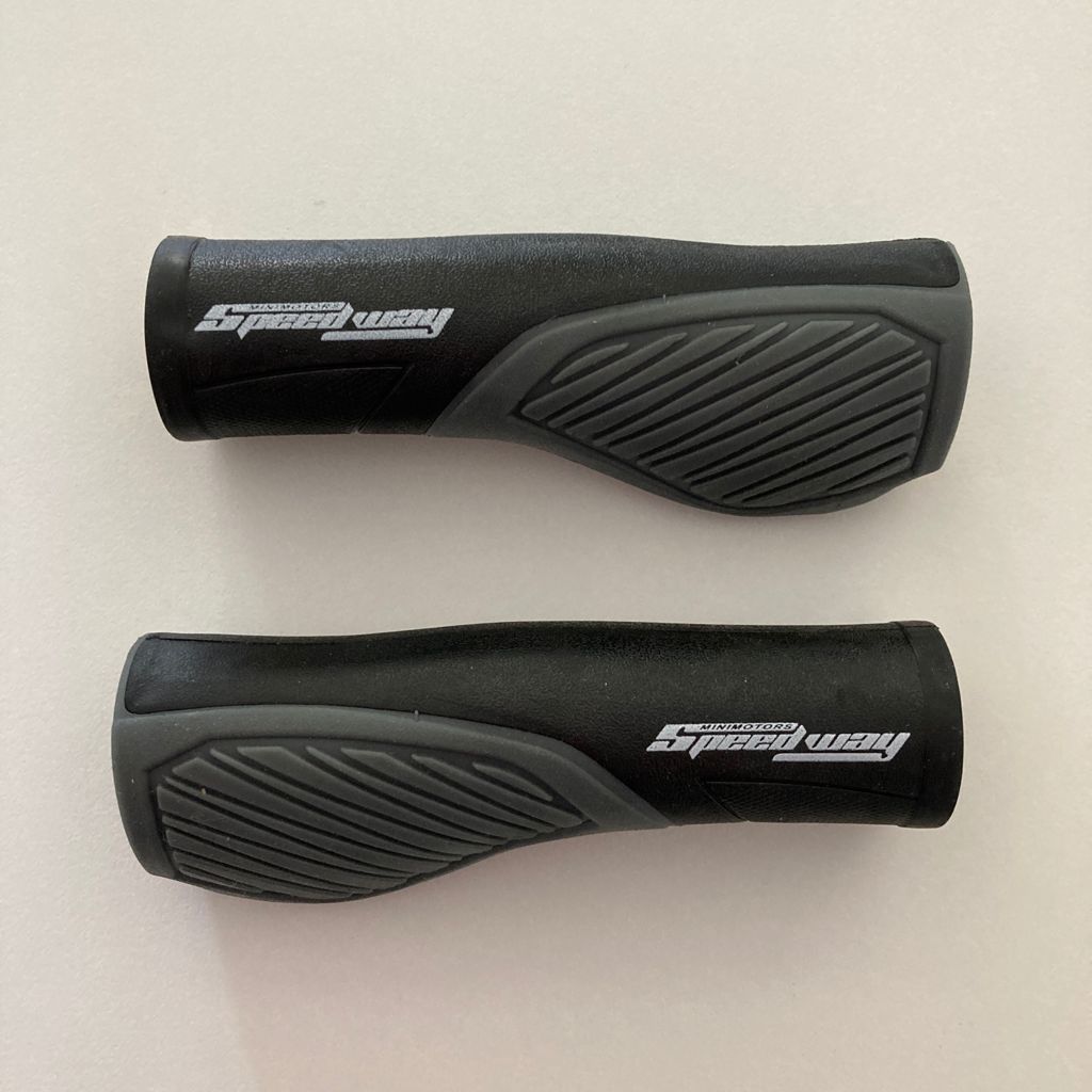 Handlebars Grips Grey & Black (Puños) for Minimotors Speedway 5 (pair)