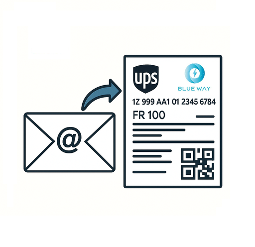 [label-inmy-email] Receive the UPS shipping label by email