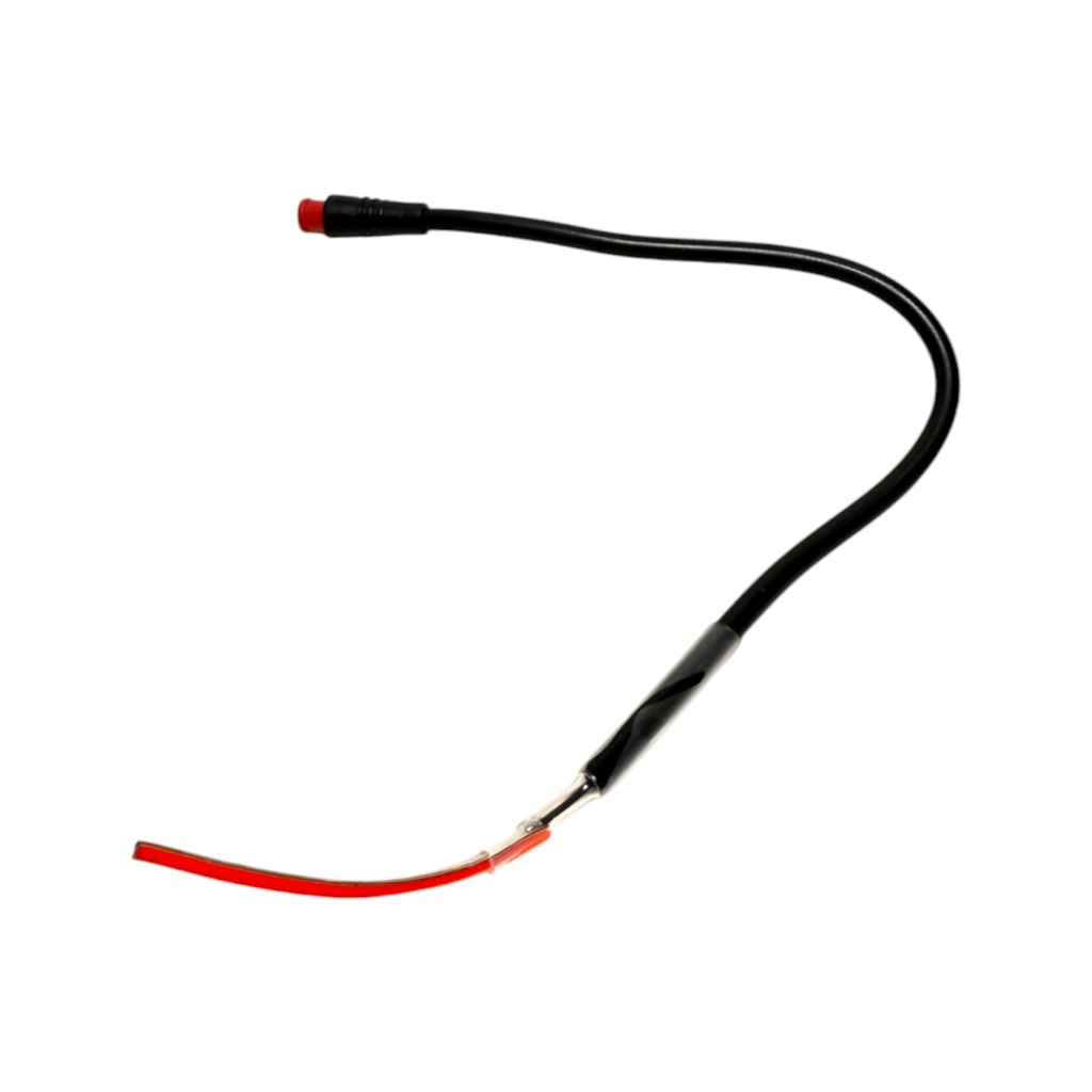 Rear light red without cover on rear fender (Luz trasera roja sin tapa en el guardabarros trasero) Dualtron Dolphin