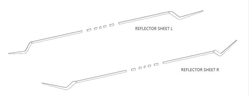 Reflector Sheet R (Lámina Reflectora) compatible for Minimotors Dualtron