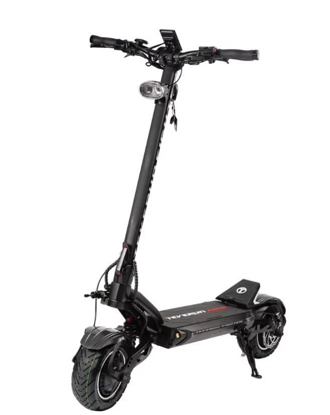 Teverun fighter 11+ 35ah, incl. fast charger + steering damper + TFT 4' display with NFC +adjustable hydraulic suspension +GPS +4 piston full hydraulic brake