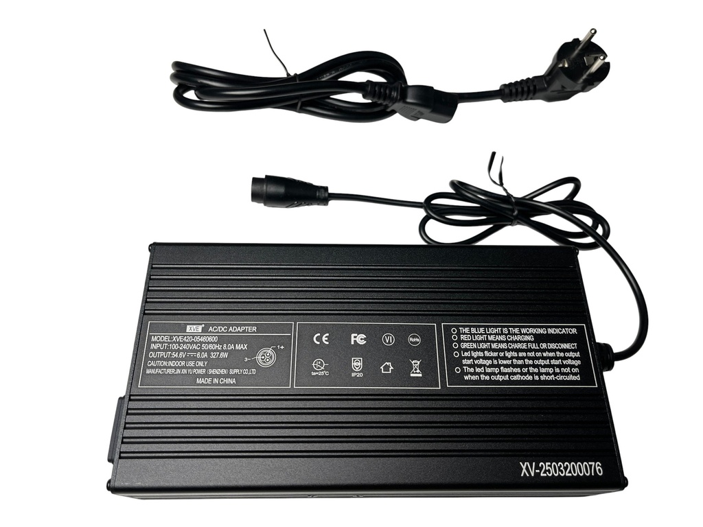 Fast Charger 54.6V (cargador rapido) Teverun Blade Mini