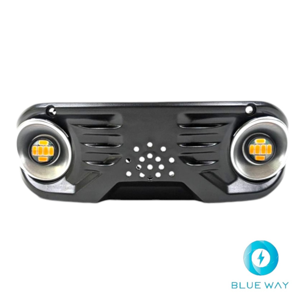 Front body cover assembled (Cubierta delantera ensamblada) Dualtron Popular