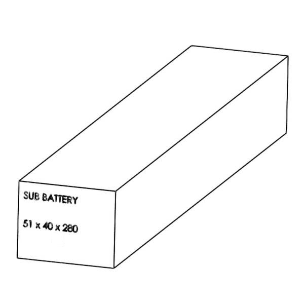 Additional Battery (Batería) 12V 16Ah LG Inside Steering Tube for Dualtron X II
