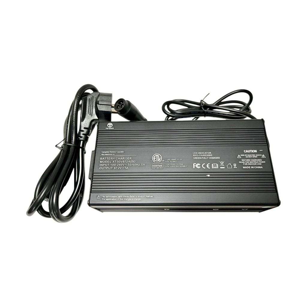 fast charger (Cargador rapido) 67.2V 5A Teverun Fighter 11