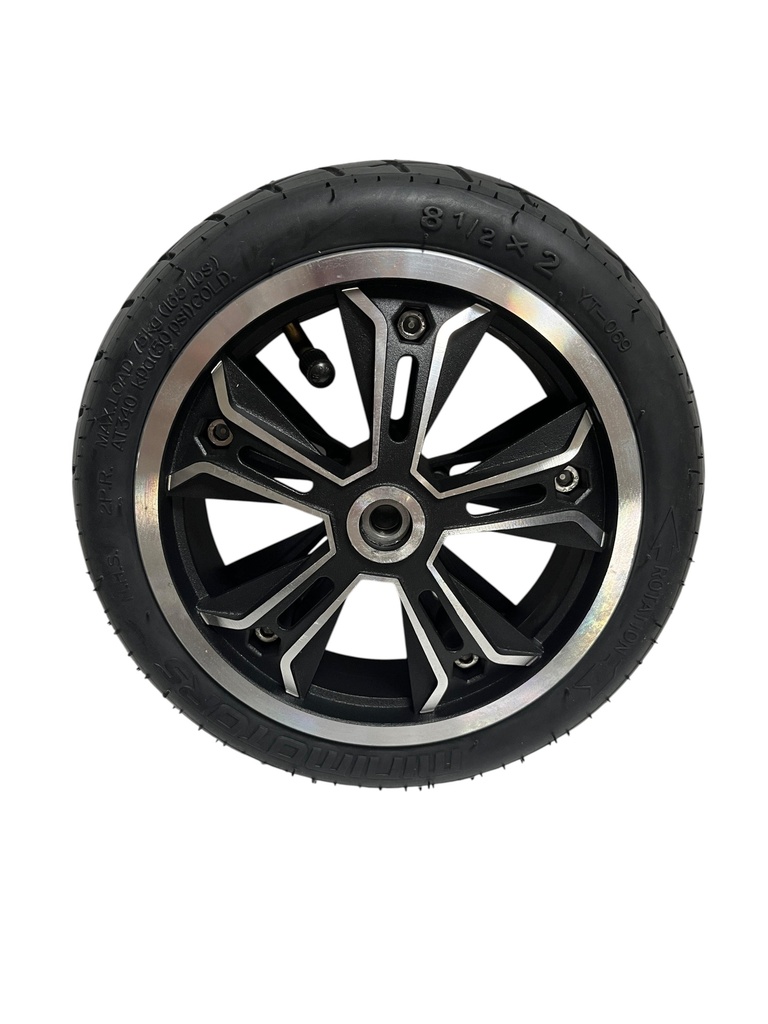 Front Rim Alloy with tire & innertube (llanta delantera aleación con camara y neumatico) 8,5'' Minimotors Speedway Leger