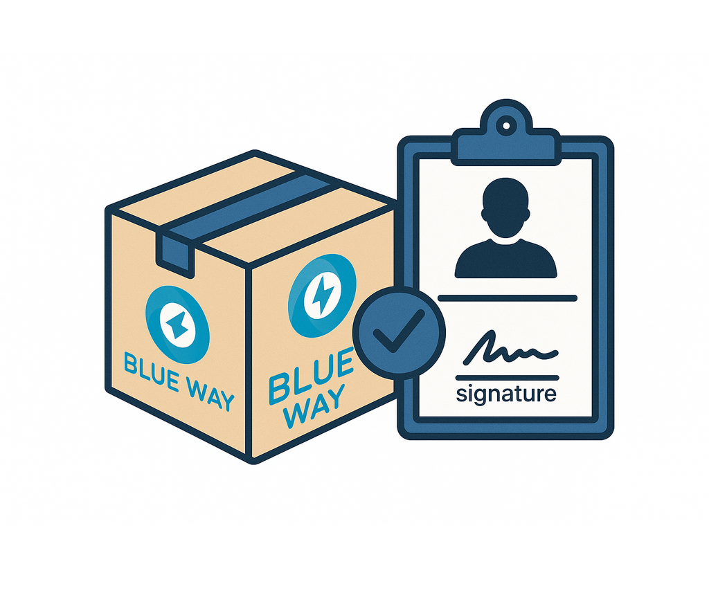 Delivery mandatory only against client's signature