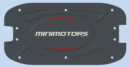 [dt-thunder-2-rubber-deck] Nonslip Sheet (Antideslizante) compatible for Minimotors Dualtron Thunder 2