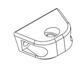 [mm-dt-x2-lower-hinge-braket] Lower Hinge Braket (Sujetador de bisagra inferior) Dualtron X2